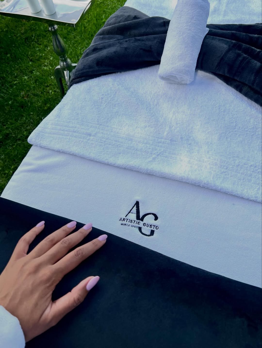 Confident African woman relaxing during a luxury spa massage